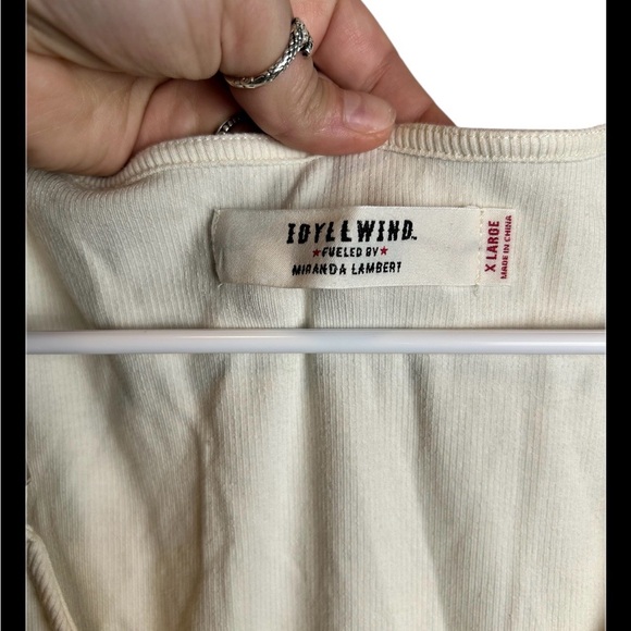 Idyllwind Women's Wylie Rib Knit Buckle Tank Western Rock & Roll Size XL - Picture 3 of 5